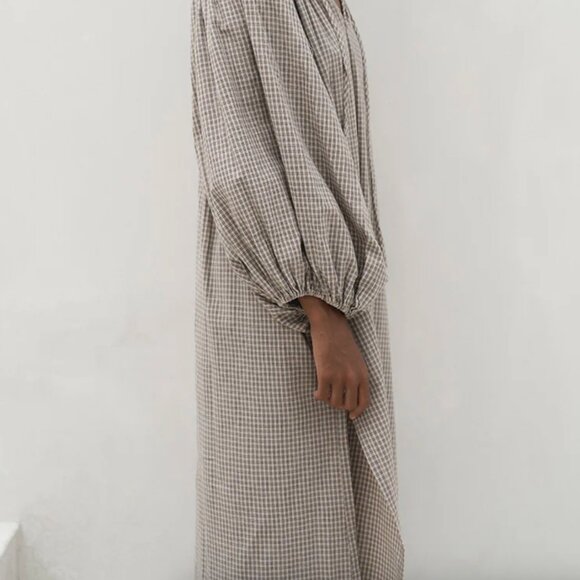 Daughters Of India Poet Maxi Dress - Taupe - XL - Picture 4 of 8